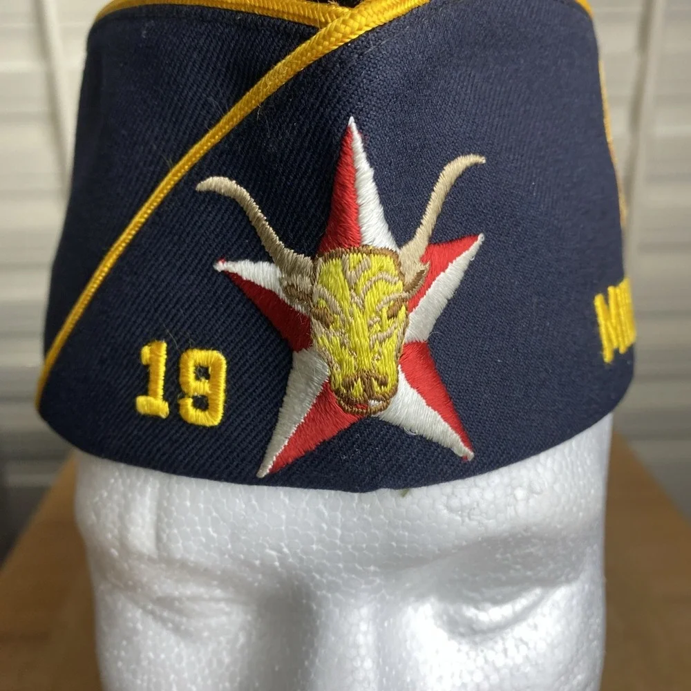 VTG AMERICAN LEGION GARRISON HATS Midland, Granbury. TX Embroidered Size 6 7/8